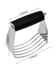 Cortador de Masa Profesional Acero Inoxidable 119g Negro 2
