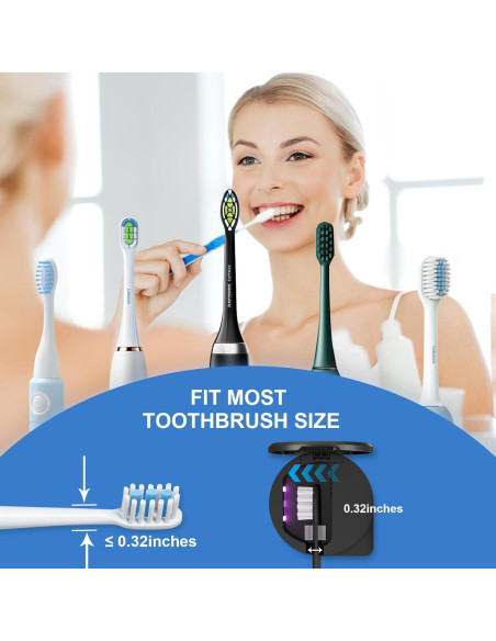 Soporte desinfectante UV para cepillos de dientes Sugar Swan