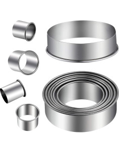 Juego de Cortadores de Galletas Redondos Winerming 12 Piezas 2