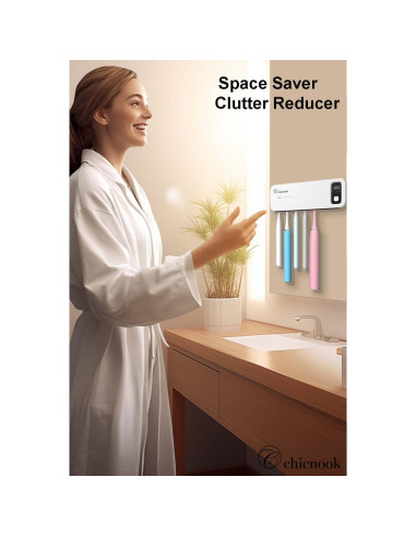 Soporte Limpiador UV para Cepillos de Dientes Chicnook