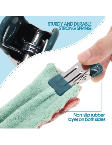 Pinzas de Ropa Pesadas 30 Piezas Cowdro Acero Inoxidable