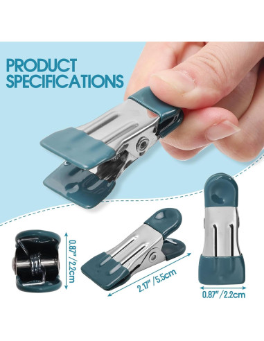 Pinzas de Ropa Pesadas 30 Piezas Cowdro Acero Inoxidable