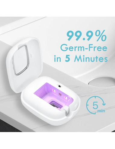 Desinfectante de Cepillos de Dientes UV RILIZER Blanco Recargable