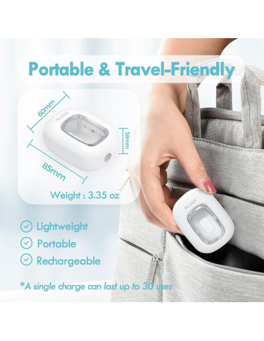 Desinfectante de Cepillos de Dientes UV RILIZER Blanco Recargable