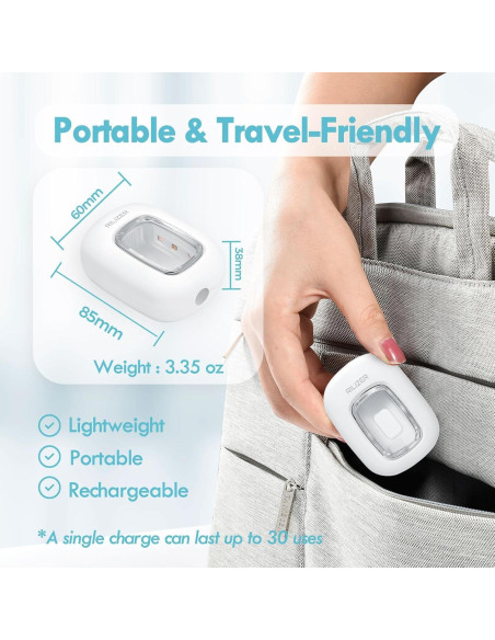 Desinfectante de Cepillos de Dientes UV RILIZER Blanco Recargable