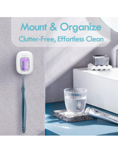 Desinfectante de Cepillos de Dientes UV RILIZER Blanco Recargable