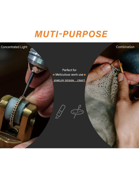 Luz de Lectura LED Vekkia para el Cuello Azul, 3 Brillos