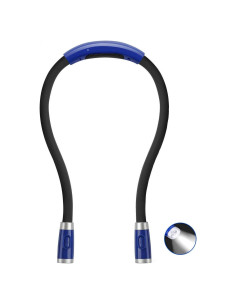 Luz de lectura LED Betensh recargable azul 3 niveles brillo