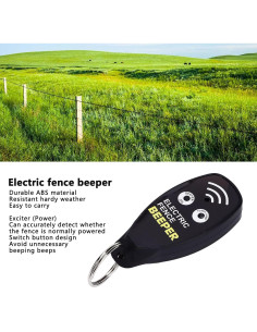 Probador de Cerca Eléctrica KIMISS con Alerta Sonora y Luz Roja 2