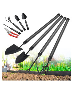 Juego de Herramientas de Jardín EUIJOIP 5 Piezas Acero Inoxidable