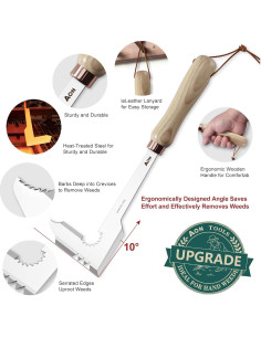 Juego de herramientas de desmalezado AON 2 piezas acero 90g 2