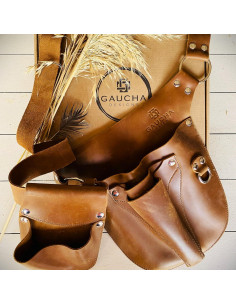 Cinturón de herramientas de cuero Gaucha Designs 55cm 2