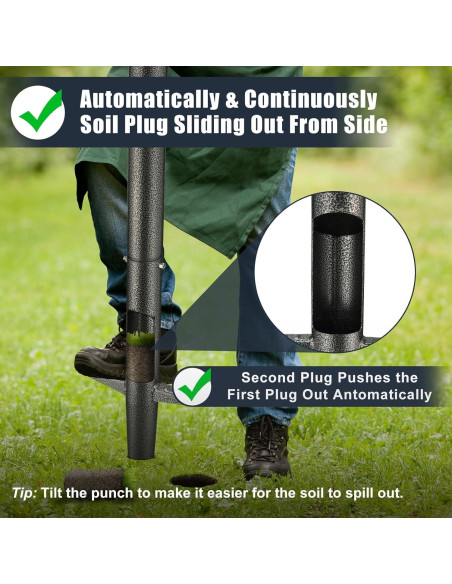 Herramienta para Plantar Bulbos EUIJOIP Mango Largo 85 cm