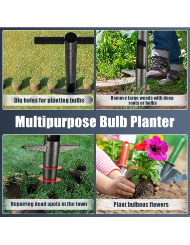 Herramienta para Plantar Bulbos EUIJOIP Mango Largo 85 cm