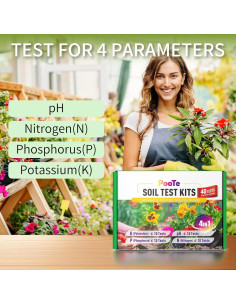 Kit de Prueba de Suelo 4-en-1 PooTe - pH, N, P, K - 40 Pruebas 2