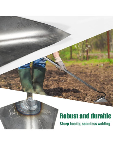 Azada Triangular de Acero Inoxidable GCL 15,24 cm 137,16 cm