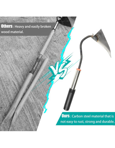 Azada Triangular de Acero Inoxidable GCL 15,24 cm 137,16 cm