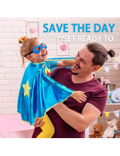 Disfraz de Superhéroe para Niñas iROLEWIN - Capa y Tutú 2