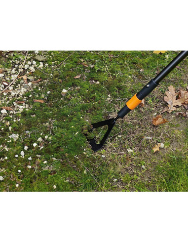 Azada Holandesa Fiskars QuikFit 12.5 cm Acero Boro Negro/Naranja