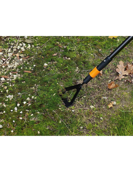 Azada Holandesa Fiskars QuikFit 12.5 cm Acero Boro Negro/Naranja