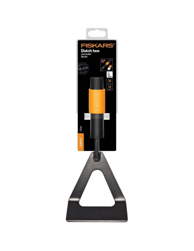 Azada Holandesa Fiskars QuikFit 12.5 cm Acero Boro Negro/Naranja