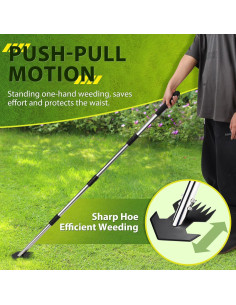 Hoe de Jardín CAROD Ajustable 76-152 cm para Desmalezar 2