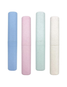 Estuche de Cepillo de Dientes de Viaje SietDESEO Pack 4 Colores