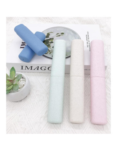 Estuche de Cepillo de Dientes de Viaje SietDESEO Pack 4 Colores