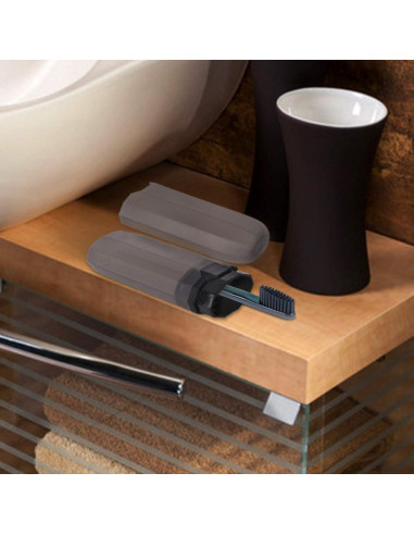 Estuche de Viaje para Cepillos de Dientes Yeeco Negro 20 cm