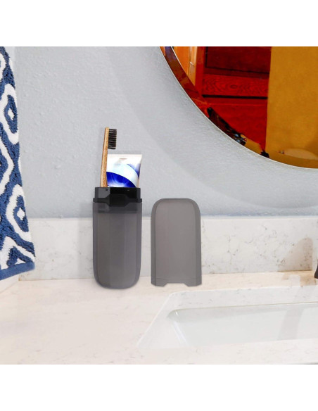 Estuche de Viaje para Cepillos de Dientes Yeeco Negro 20 cm