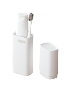 Estuche de Cepillo de Dientes de Viaje Crafts Stone Blanco