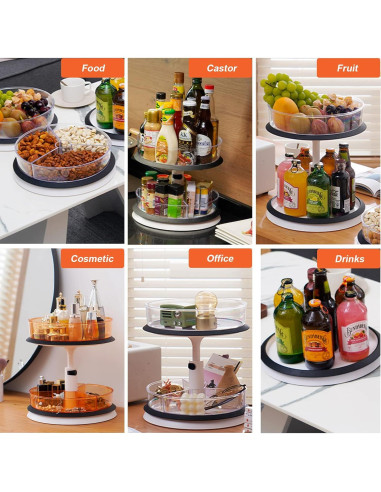Organizador Giratorio 2 Niveles EsOfficce 27,94 cm Ajustable