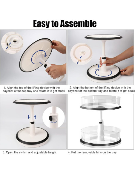 Organizador Giratorio 2 Niveles EsOfficce 27,94 cm Ajustable Organizador Giratorio 2 Niveles EsOfficce 27,94 cm Ajustable