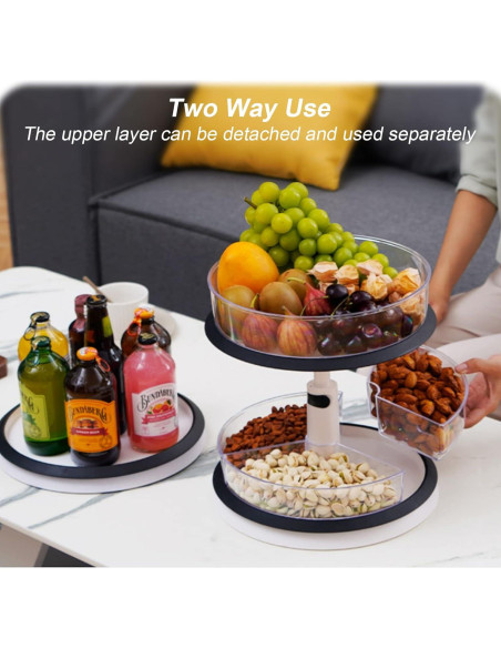 Organizador Giratorio 2 Niveles EsOfficce 27,94 cm Ajustable Organizador Giratorio 2 Niveles EsOfficce 27,94 cm Ajustable