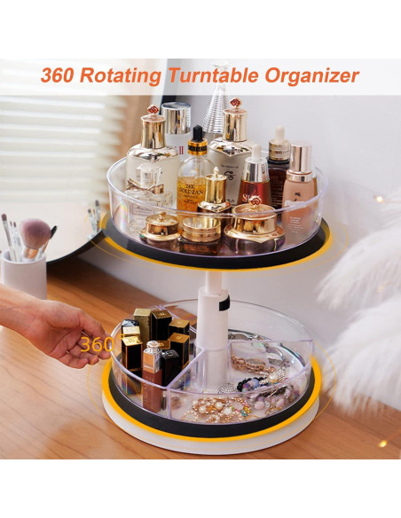 Organizador Giratorio 2 Niveles EsOfficce 27,94 cm Ajustable Organizador Giratorio 2 Niveles EsOfficce 27,94 cm Ajustable