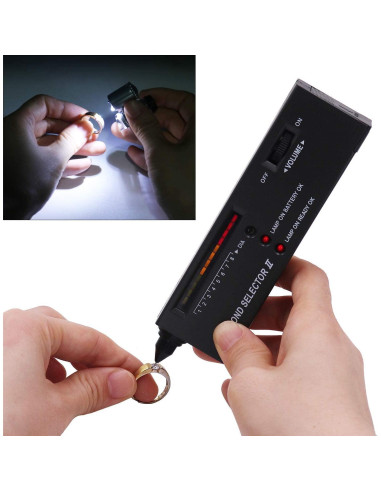 Bolígrafo Probador de Diamantes Szxhf + Lupa LED 60X