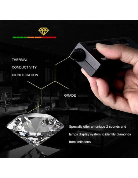 Bolígrafo Probador de Diamantes Szxhf + Lupa LED 60X