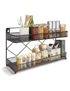 Organizador de Especias Megier de 2 Niveles en Bronce