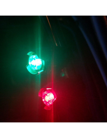 Luces LED de Seguridad Bright Eyes para Barcos - Rojo y Verde