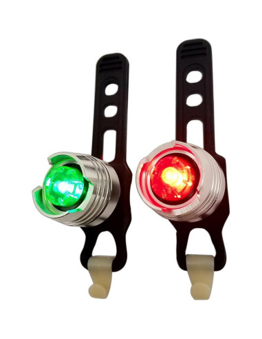 Luces LED de Seguridad Bright Eyes para Barcos - Rojo y Verde