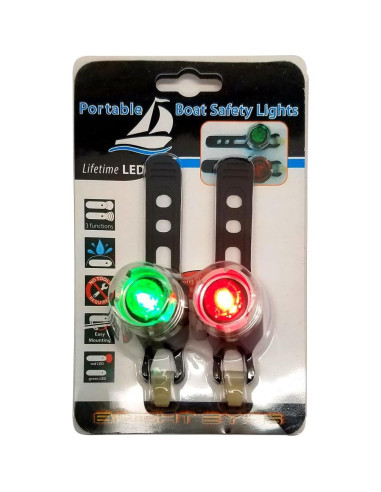 Luces LED de Seguridad Bright Eyes para Barcos - Rojo y Verde