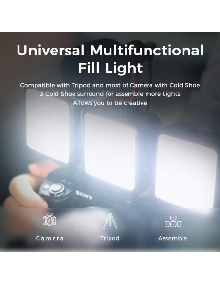 Luz de Video LED Bi-Color ULANZI VL-81 3000mAh con Softbox