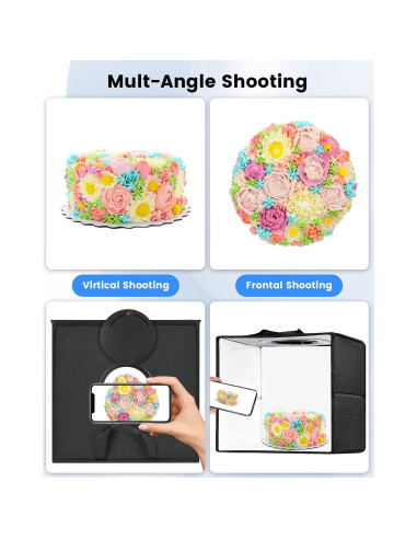 Estudio Fotográfico Portátil Fasonic 30x30 cm Bi-Color