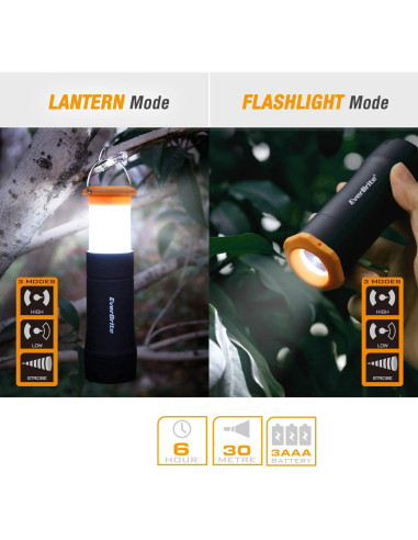 Linternas LED Portátiles EverBrite 2-en-1, Paquete de 2