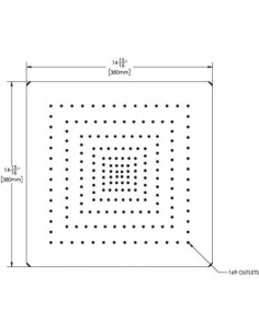 Ducha de Lluvia Speakman S-2764-E2 15in Cromo Pulido 2.0 GPM 2