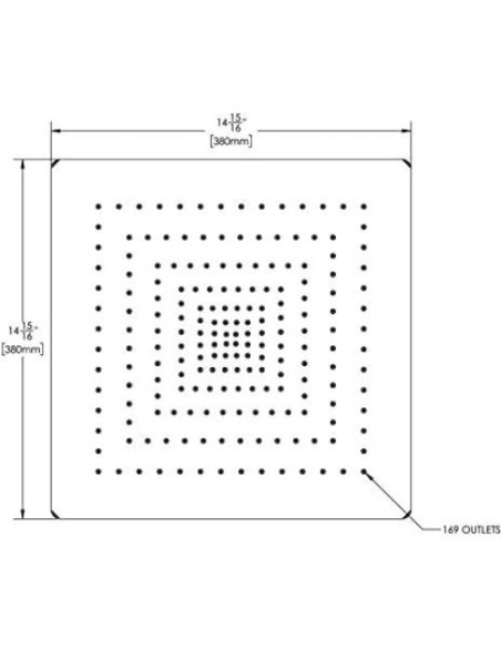 Ducha de Lluvia Speakman S-2764-E2 15in Cromo Pulido 2.0 GPM Ducha de Lluvia Speakman S-2764-E2 15in Cromo Pulido 2.0 GPM