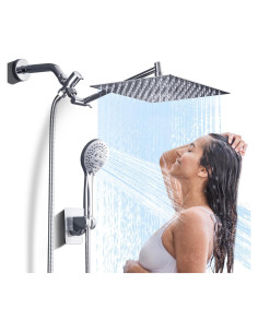Cabezal de Ducha de Lluvia Jafeton 25cm Alta Presión 5 Modos