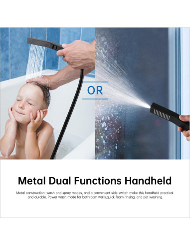 Cabezal de ducha de lluvia G-Promise 35,56 cm acero inoxidable