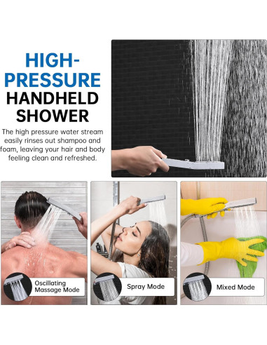 Cabezal de Ducha G-Promise Todo Metal 35,56 cm Cromo