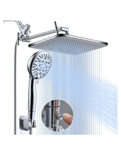 Cabezal de Ducha de Lluvia 14" BSTHAONE con Rociador de Mano 8 Modos